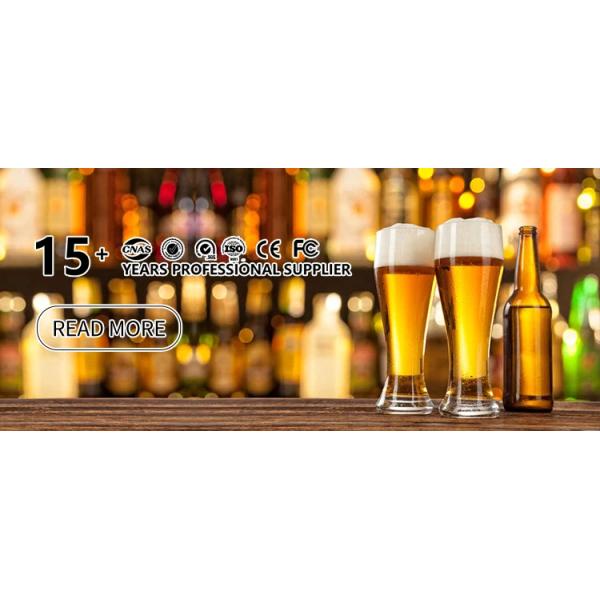 Empty Amber Green Alcohol Glass Beer Bottles with Crown Caps