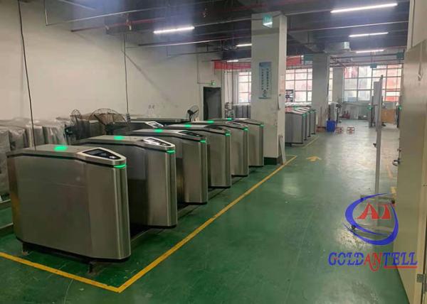 Dual DC Brushless Motor Flap Turnstile Gate With Temperature Monitoring Access