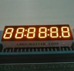 Continuous 6 Digit 7 Segment Alphanumeric LED Display Amber 0.36 Inch