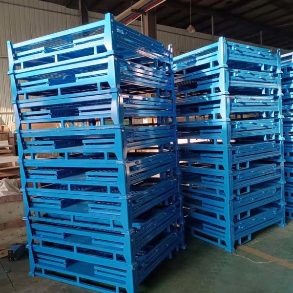 Customized Foldable Stacking Metal Box Pallet Industrial Storage Box