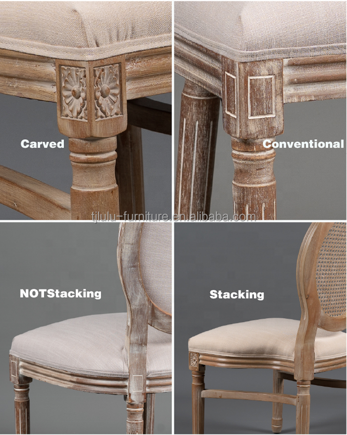NO Folded Louis Solid Wooden Banquet Chair for Events Nordic Wedding and Event Chair D54*W53*SH44.5*H76.5