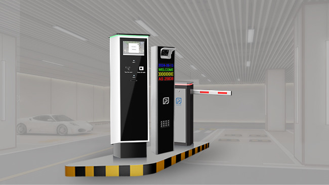 Intelligent Parking Management with Printer Ticket Device and Folding Barrier Gate