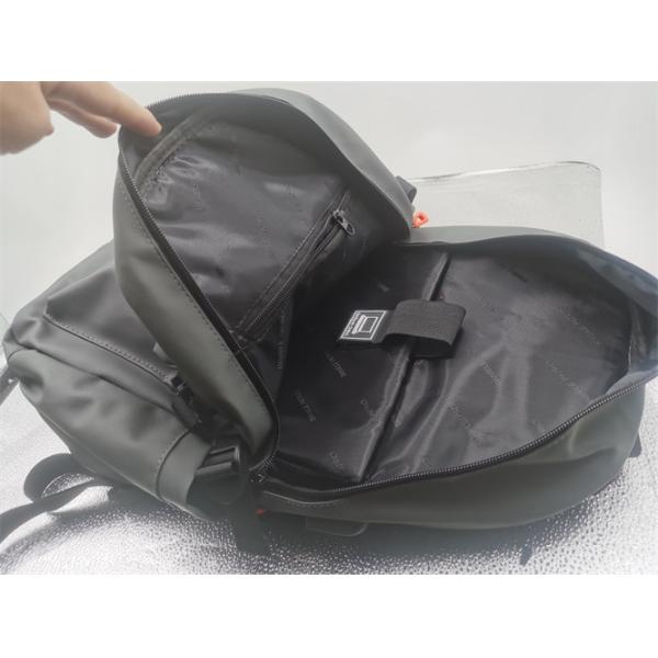 Black/Grey Personalized Custom Laptop Backpack With Multi Compartment Design