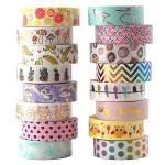 Colorful decorative masking washi paper tape custom printed DIY washi tape with