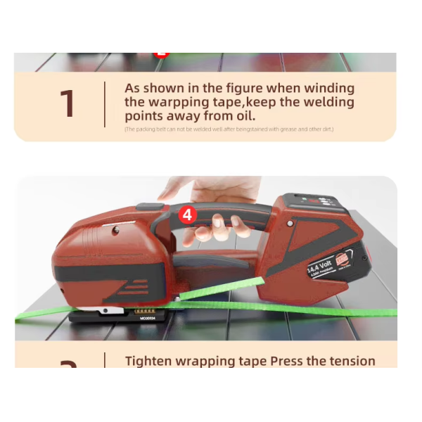 13-19mm Hand Held Electric Strapping Machine Plastic Pet Pp Belt Strapping manual Tool