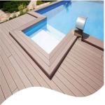 P9H Plastic Durable Waterproof Interlocking WPC Synthetic Teak Deck
