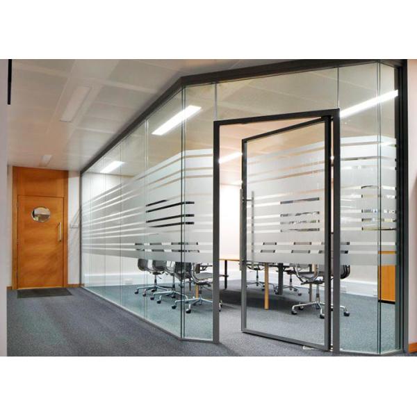 Swing / Pivot / Sliding Door Partition Wall Prefabricated Aluminium Profile Partition