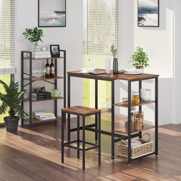 Quality Small Bar Table with Shelves, Bar Table with Storage Shelves, Industrial Bar Table, Bar Table for Kitchen, ULBT11X for sale