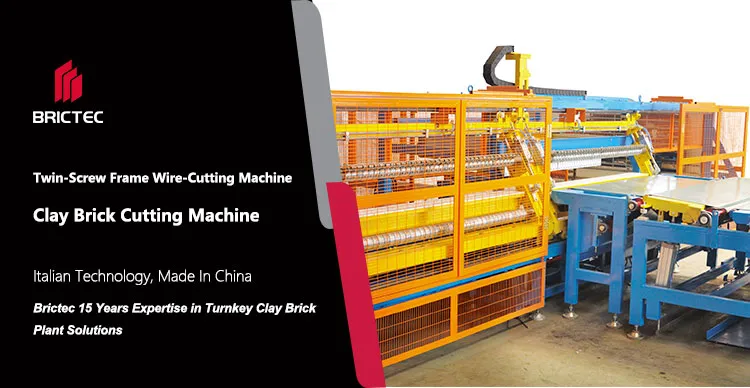 Clay Brick Cutter Twin-Screw Frame Wire-Cutting Machine With VFD Adjustable