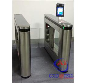 Buy cheap One Way Entry Gates Facial Recognition Turnstile DC24V Brush Motor With Multi Function product