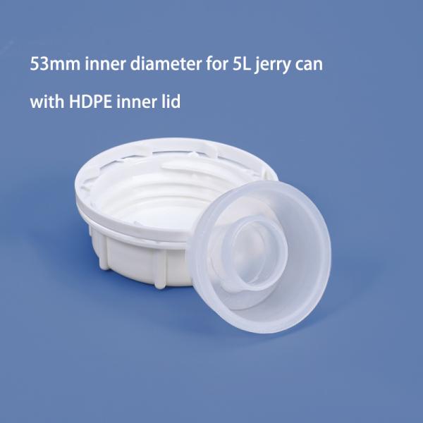 53mm Plastic Cap Blue Screw Cover Lid For 10L Jerry Can With Childproof Tamper Cap