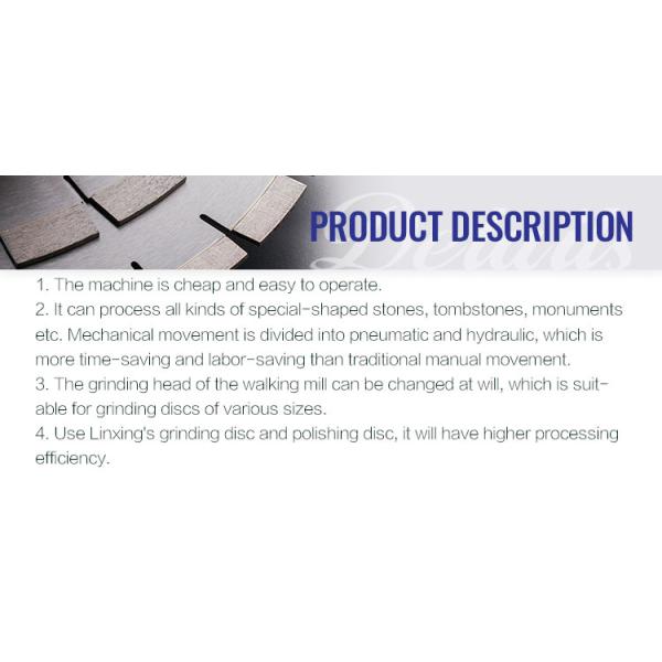 Stone Slab Polishing Machine 2600mm Radius Blue 1 Set for Voltage 380v Granite Grinding