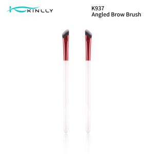 China Customized Color Contour Concealer Brush Washable Reusable Angled Eyebrow Brush on sale
