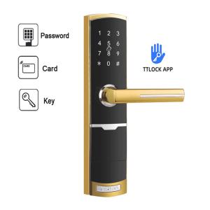 Buy cheap TTlock App Intelligent Smart Door Lock Security Lock Code Door Handle Digital Keyless Lock product