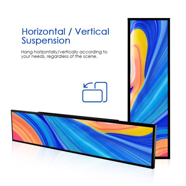 Android Stretched Bar Monitor LCD Shelf Screen Display Wall Mount 28.5 Inch
