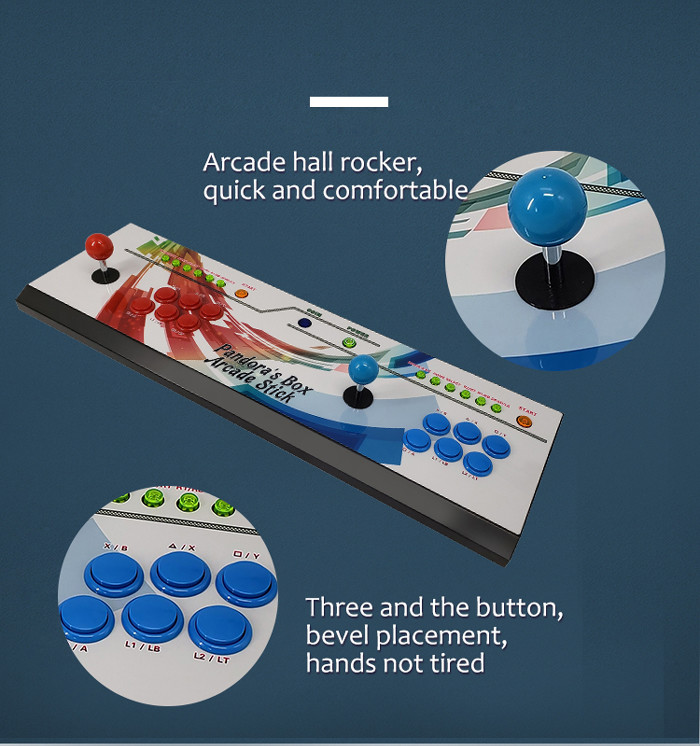 Handheld Home Joystick Video Arcade Game Console For LCD Monitor