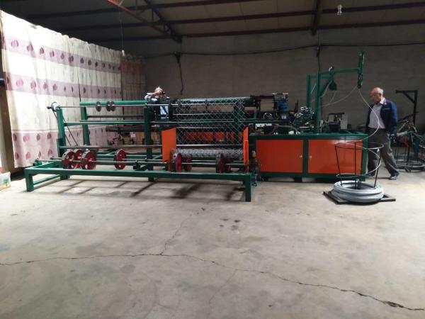 Quality PLC Control Full Automatic Chain Link Fence Weaving Machine For Double Wire for sale