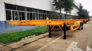 China 40ft Skeletal Container Chassis Semi Trailers 40 Tons Payload 2.5m Width on sale