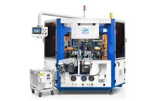 Buy cheap Fully Automatic Cosmetic Container Cylindrical Screen Printing Machine With LED UV Curing Device product
