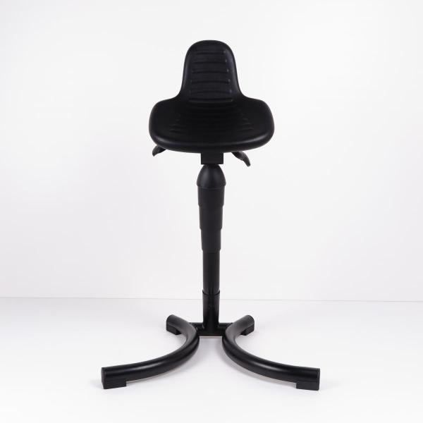 Quality Polyurethane Sit Stand Stool Anti Static Work Chair With 4 Fixed Foot for sale