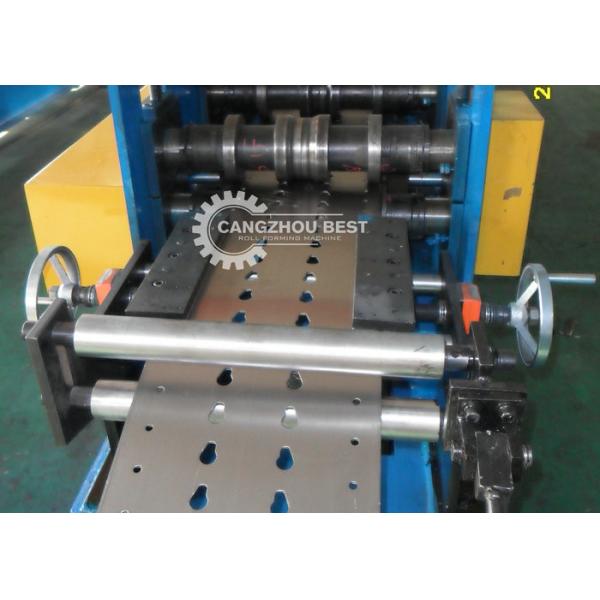 Storage warehouse Rack Roll Forming Machine With Punching Device Shelf Rack