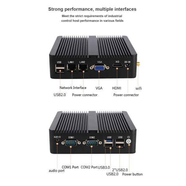 Small Size Portable Dual Lan Mini Pc With J4125 Industrial Computer Pc