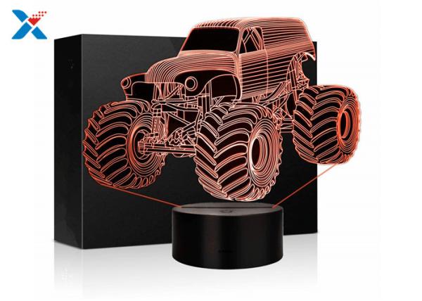 Quality Color Customized 3D Acrylic Lamp , 3D LED Illusion Light For Festival Gifts for sale