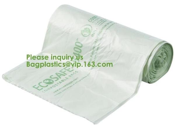 Quality cornstarch made 100% biodegradable compostable custom printed t-shirt plastic bag with own logo,ecofriendly packaging ba for sale
