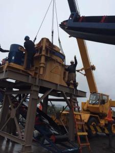 TT 750 Vertical Shaft VSI Crusher Machine 4 Cavity 50-180T/H Fine Crushing