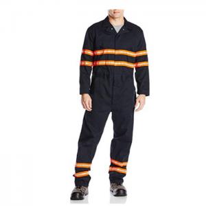 China OEM Orange Hi Vis Coveralls Safety Working Coverall With Reflective Tape on sale