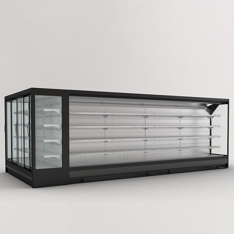 ISO 220V Open Chiller Supermarket Showcase , Anticorrosive Open Front Display