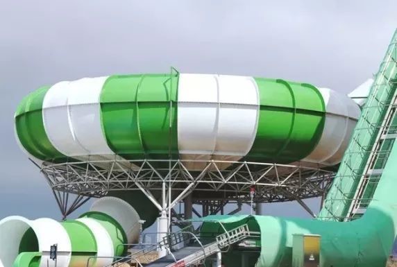 Super Boomerang Water Slide Playground For Amusement Park 1 Year Wanrranty
