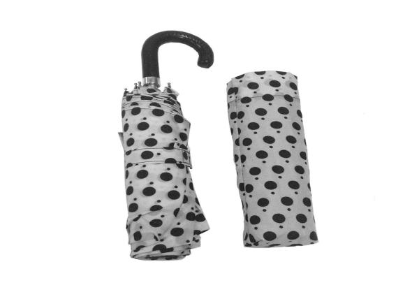 Quality Lightweight Folding Umbrella , Three Fold Umbrella Aluminum Frame J Handle for sale
