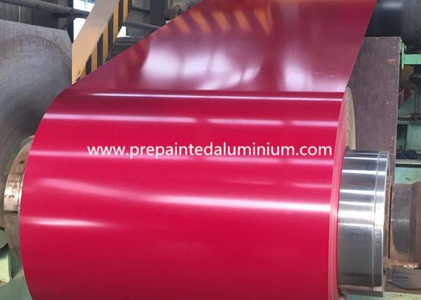 Quality Alloy AA1050 Pre Painted Aluminium With Impact Resistance 30-2500 mm Width for sale