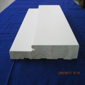 China White Primed Finger Joint Wooden Door Frame Easy Installation Multifuction on sale