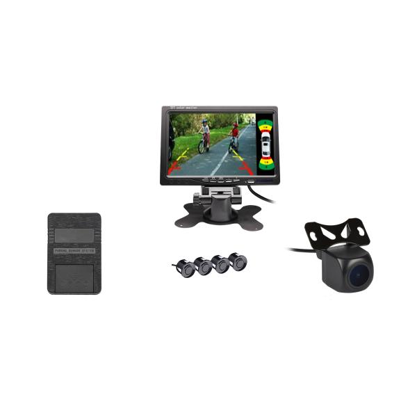 DC12V - 24V Car Parking Sensor With Camera 7" Blind Spot Parking Assistance System