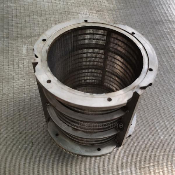 Stainless Steel 316L Rotary Drum Filter Solid Liquid Separators Wedge Wire Screen