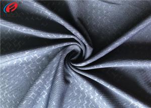 China Embossed 90% Polyester 10% Lycra Moisture Wicking Fabric , Weft Knitting Fabric on sale