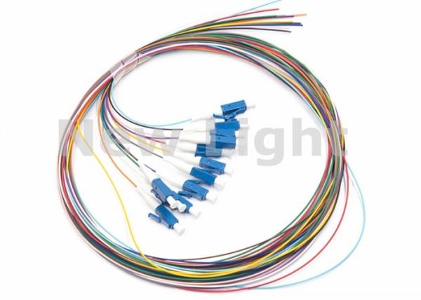 Quality LC / UPC SM 12 Core Single Mode Fiber Optic Cable Color Coded Fiber Optic Pigtail for sale