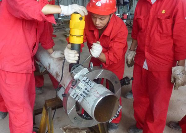 Quality 1"-56" Working Range Pipe Cold Cutter Machine Pipe End Surface Polisher for sale