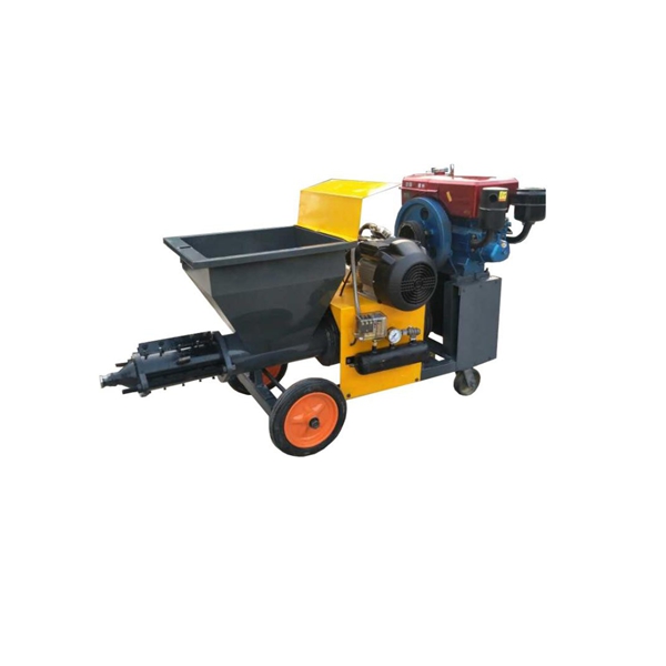 Easy operation wall putty spraying machine in India for wall plastering