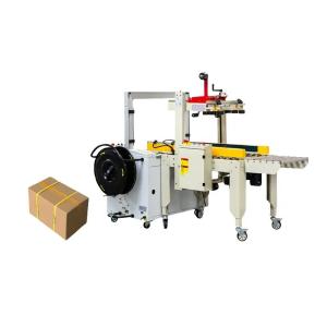 China Automatic Electric Carton Folding Sealing Strapping Machine For Packaging on sale