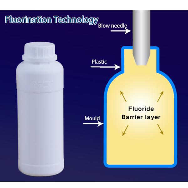 HDPE Square Plastic Detergent COEX Bottle For Oil Based Coatings Package 2.5L
