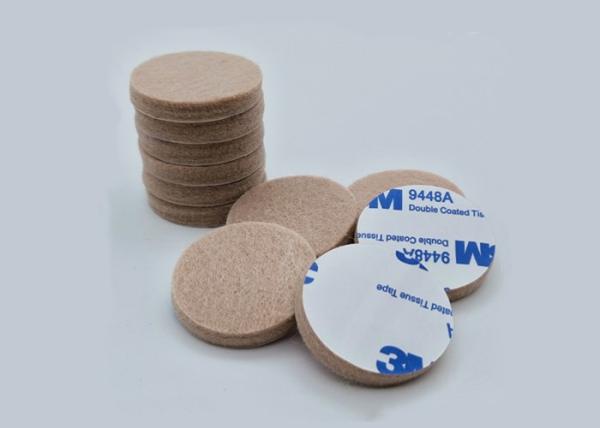 Quality Heavy Duty Self Adhesive Felt Pads Round Shape For Furniture Feet for sale