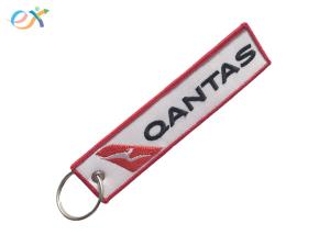 Buy cheap Double Sided Embroidered Keychain Twill Background Polyester Material product