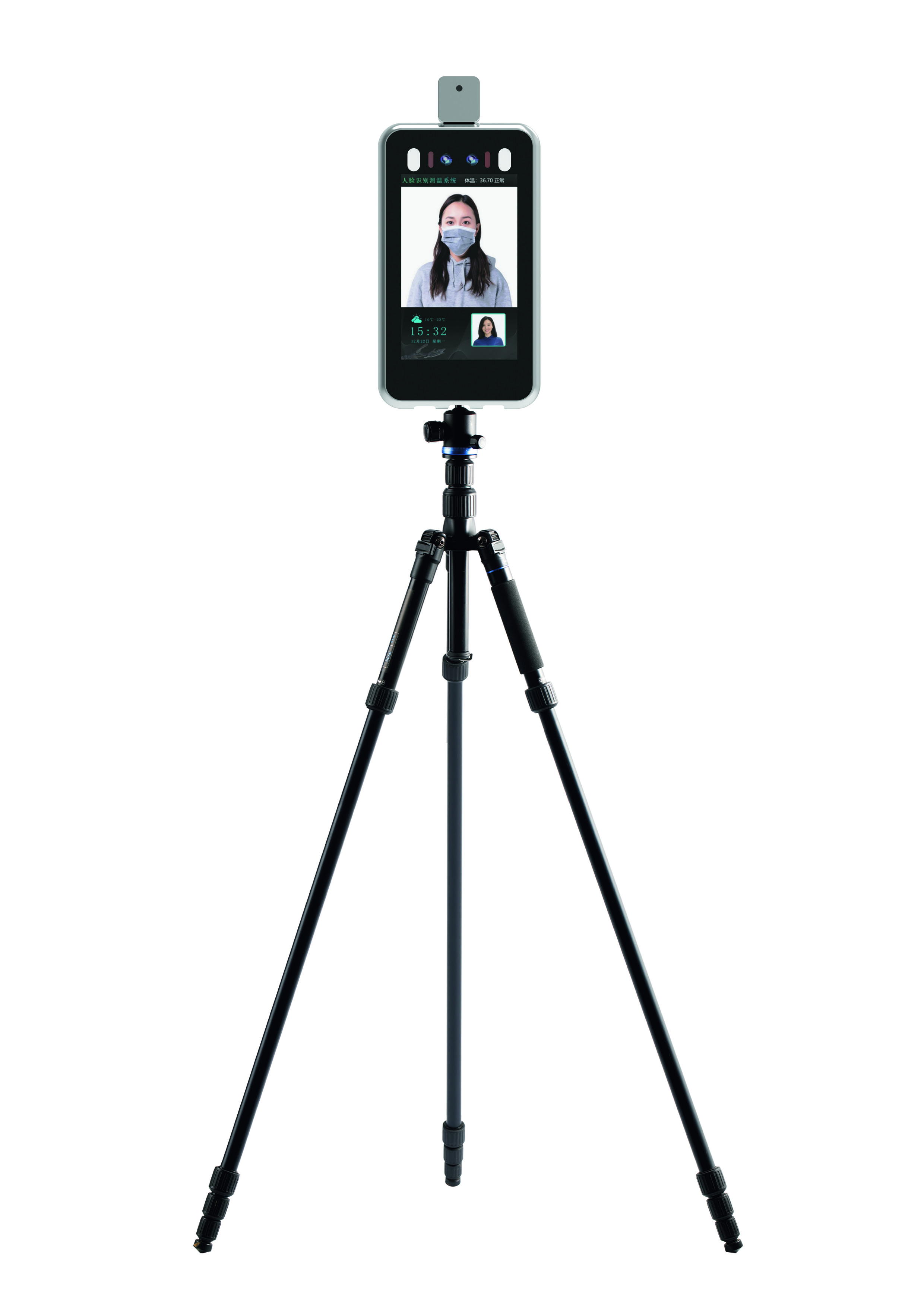 8 Inch IP34 Face Recognition Temperature Measurement Terminal