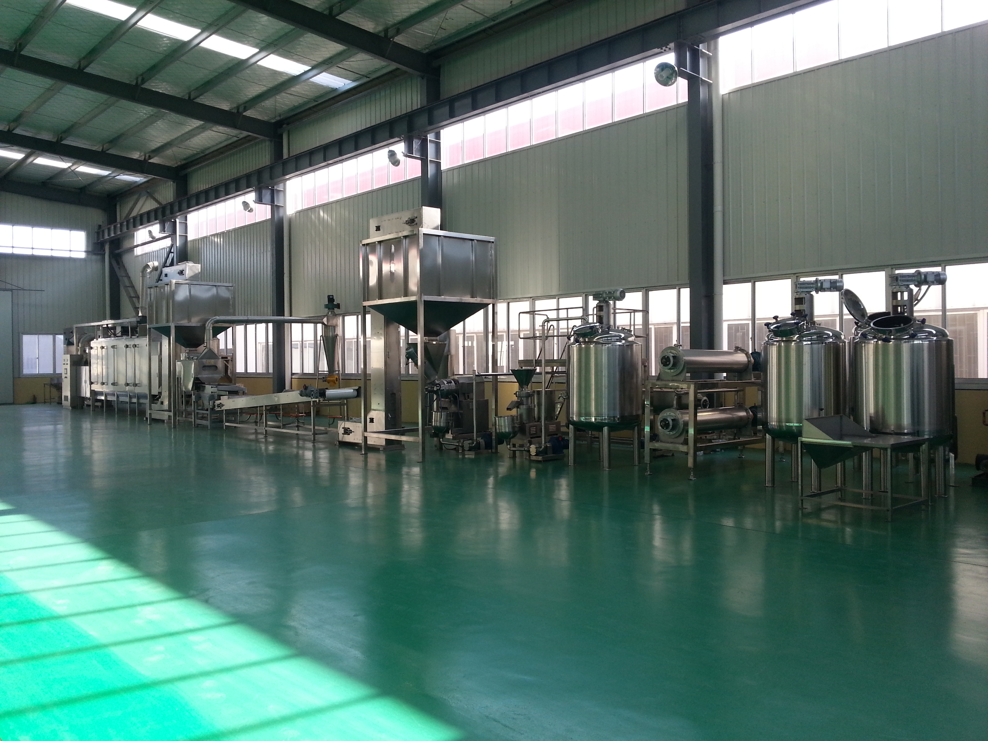 Roasting Ss304 Peanut Butter Processing Line For Peanut Making
