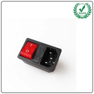 Buy cheap Hot Sale Electrical Socket AC Power Socket With Rock Switch 3pin Inlet Ac Power Socket product