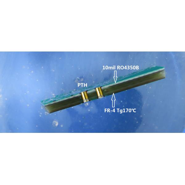 Hybrid PCB Board Bulit On Rogers 10mil RO4350B and FR-4 With Immersion Gold