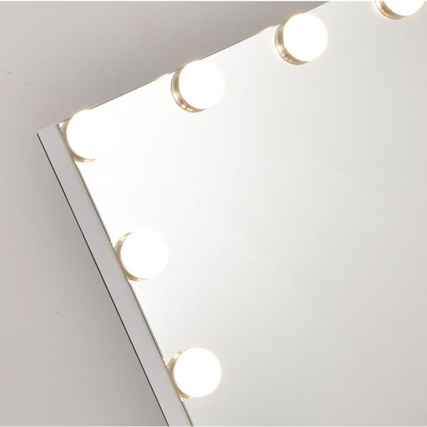 Customizable Fashion Design Makeup Vanity Hollywood Led Mirror with Chrome Finish